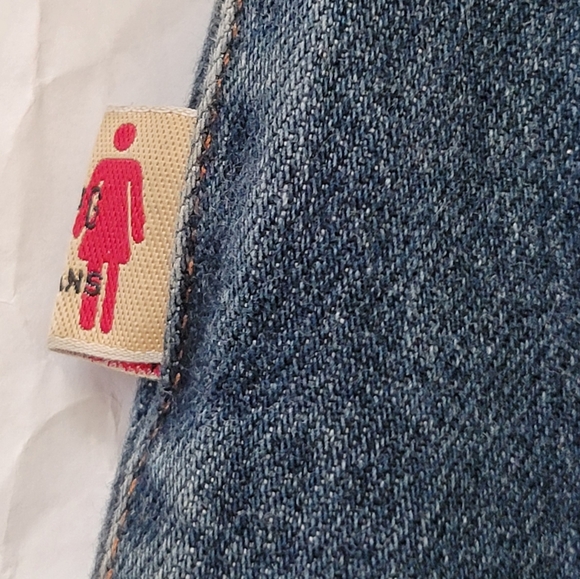 JEAN PAUL GAULTIER JPG Donna 👏🏻straight leg blue jeans👖27x33 👀look all pics - Picture 8 of 16